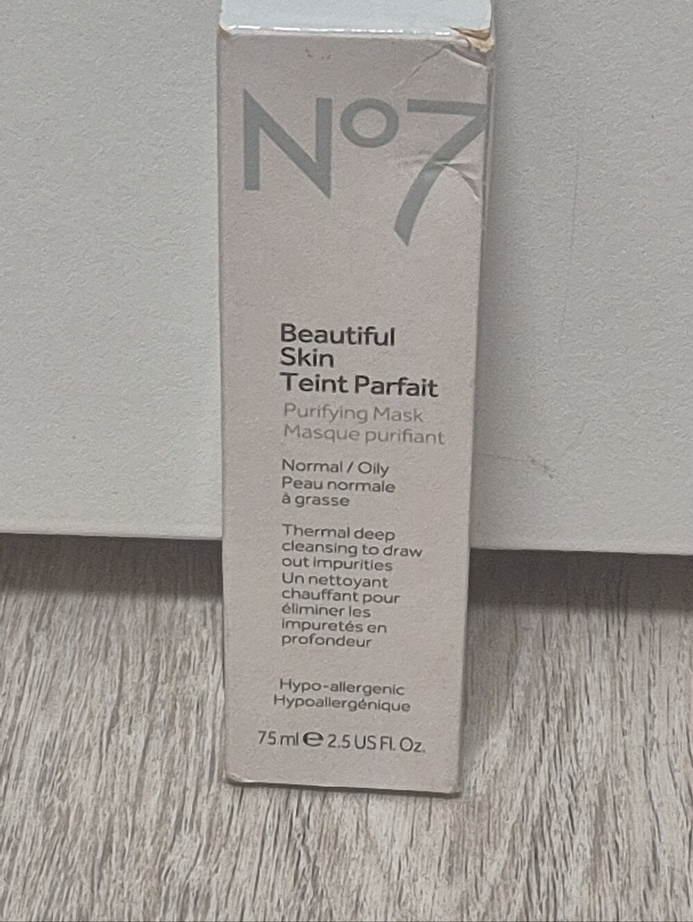 NO7 BEAUTIFUL SKIN PURIFYING MASK NORMAL/OILY 2.5 OZ BOXED
